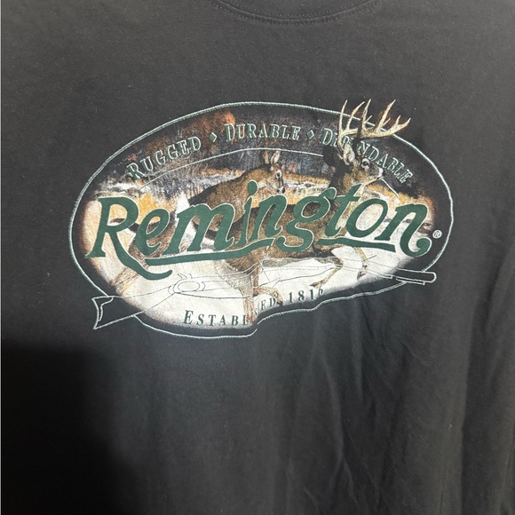 XL Remington Black Long Sleeve Tee - Picture 2 of 5